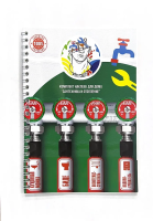 Тетрадь с информационными наклейками для домов