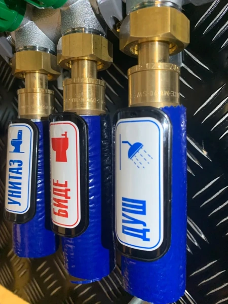 Бирка для маркировки сантехники черная Kirsan77 10 штук